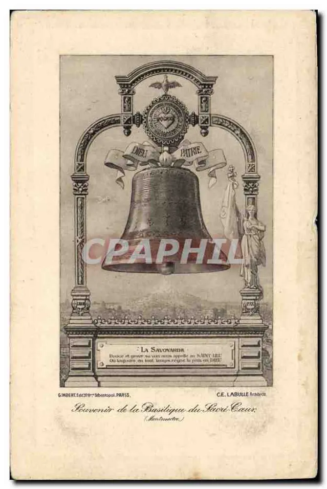La Savoyarde — Glocke der Basilika des Heiligen Herzens — Verlag G. INBERT, Paris - Vorderseite