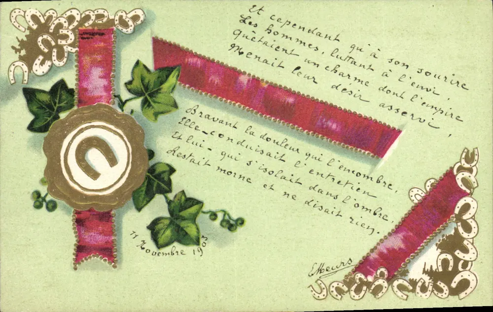 Poema sobre la belleza — Editores Tuck & Hijos, Serie A, n° 0115 - Anverso