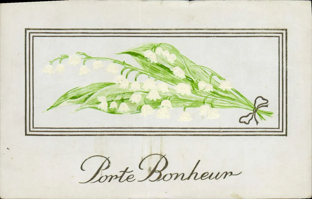 Büschel von Mohnblumen — Glückstür — Rhodania-Lyon - Vorderseite