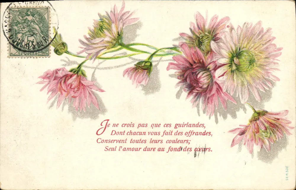 Flores rosas — poema — editora S.E.R. n°506 - Frente