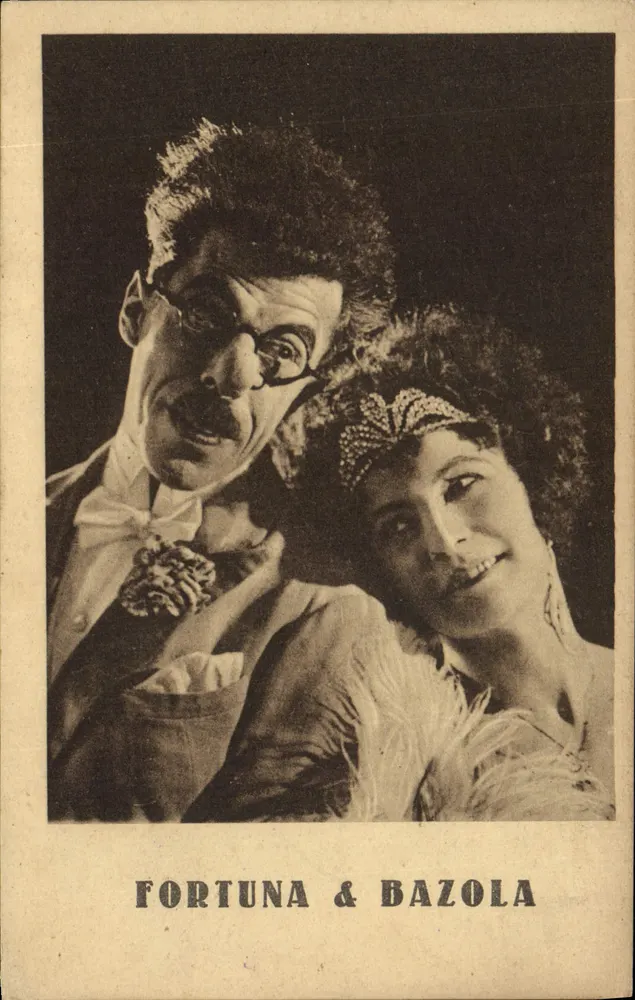 Fortuna & Bazola — fotografia de cena — Lübecker Lichtdruck-Anstalt, n° 925 - Frente