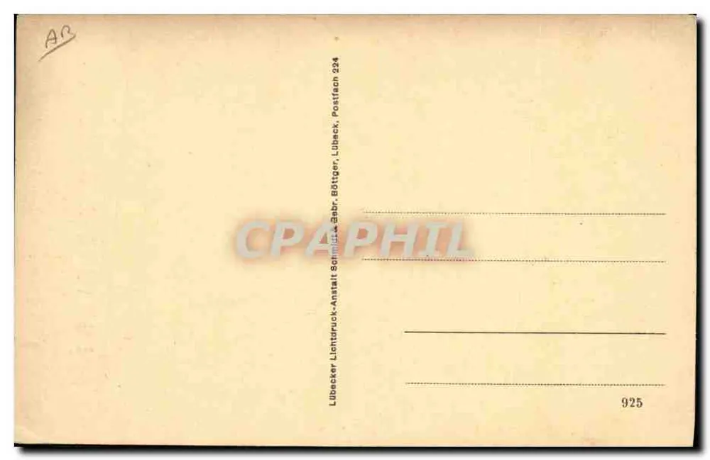 Fortuna & Bazola — fotografia de cena — Lübecker Lichtdruck-Anstalt, n° 925 - Verso