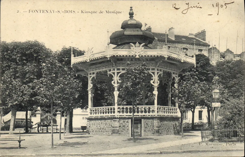 Fontenay-s-Bois — Musikkiosk — P. Marimuse, Paris - Vorderseite