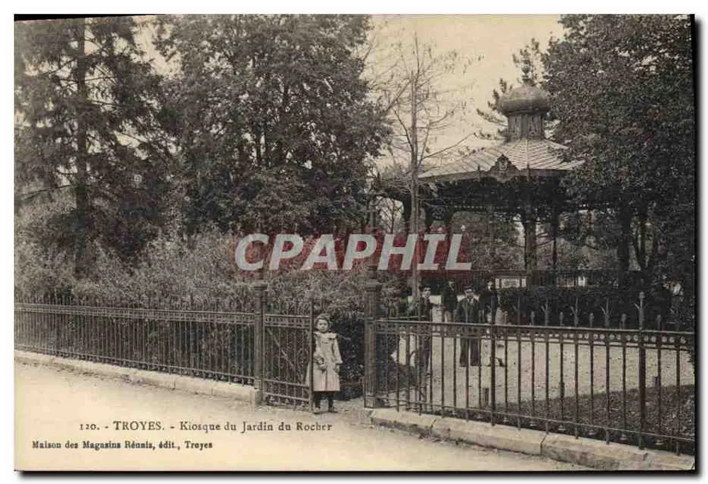Troyes - Kiosk des Jardins du Rocher — Maison des Magasins Rénais, édit., Troyes - Vorderseite