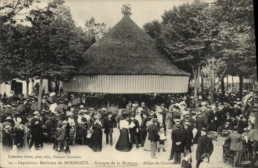 Maritime-Ausstellung von Bordeaux — Musikkiosk — Alleen von Chartres - Vorderseite