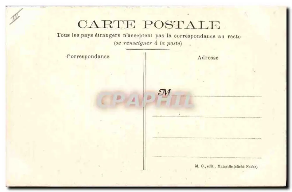 Marseille - Kolonialausstellung 1906 - Malagasy Musikkiosk - Rückseite