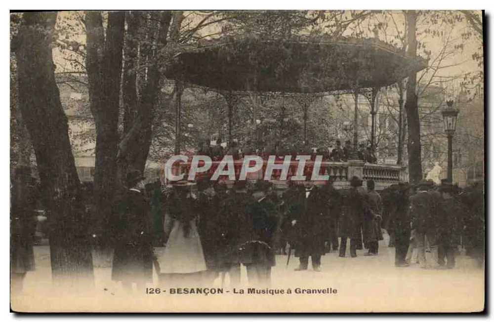 Besançon - Ansicht von der Musik in Granvelle — n°126 - Vorderseite