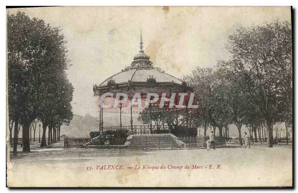 Valence — Kioszek na Champ de Mars — E. R. n°13 - Awers