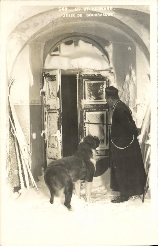Grand Saint-Bernard — Dia de Bourrasque — Editor desconhecido, n° 549 - Frente