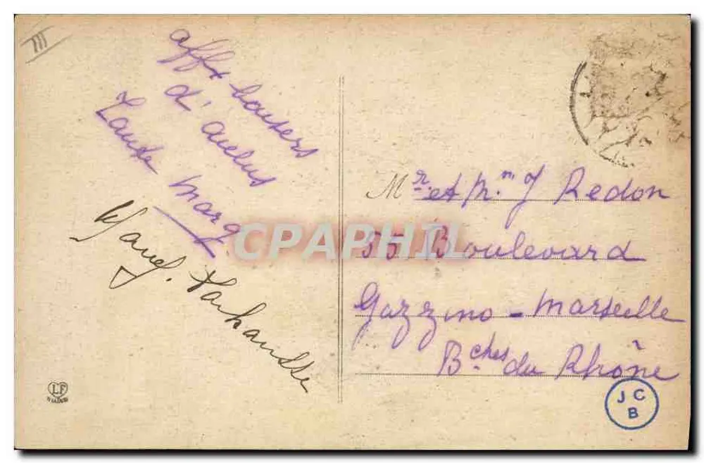 Cães dos Pirineus — Dois Amigos — Labouche Frères, Toulouse - Verso