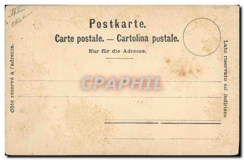Cão do Grande São Bernardo — Charnaux Frères & Cie, Genebra, n° 741 - Verso