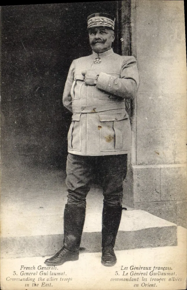 General Guillaume — Kommandant der alliierten Truppen im Osten — Serie 'Die französischen Generäle' Nr. 5 - Vorderseite
