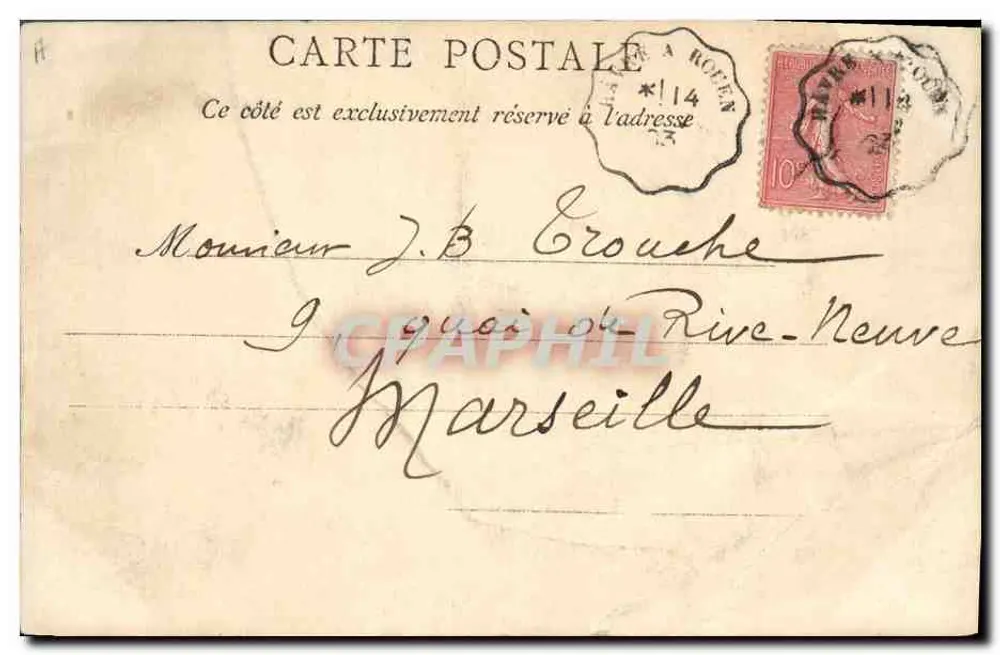 Le Havre — La Lorraine — E.J. — N° 14 - Verso