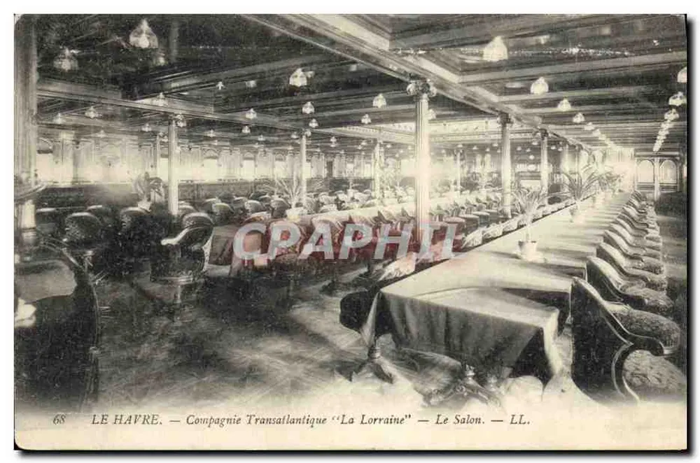 Le Havre — Compagnie Transatlantique 'La Lorraine' — Der Salon — LL. - Vorderseite