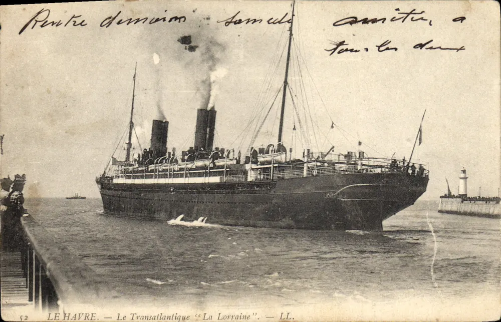 Le Havre — Der Transatlantiker "La Lorraine" — LL. n° 52 - Vorderseite
