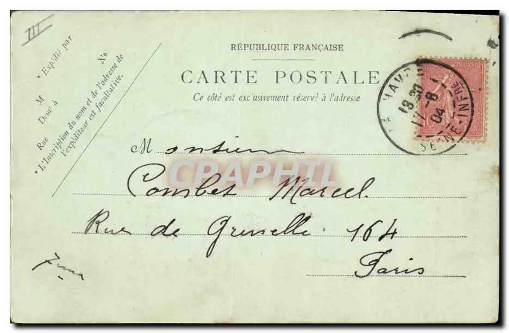 Le Havre — Der Transatlantiker "La Lorraine" — LL. n° 52 - Rückseite