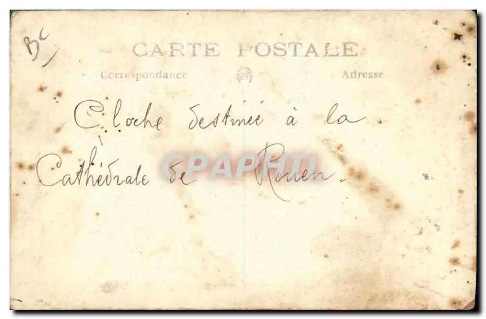 La « Jeanne d'Arc » — cloche en bronze de 20.000 kg — éditeur Paccard, Fondeurs, Annecy - Verso
