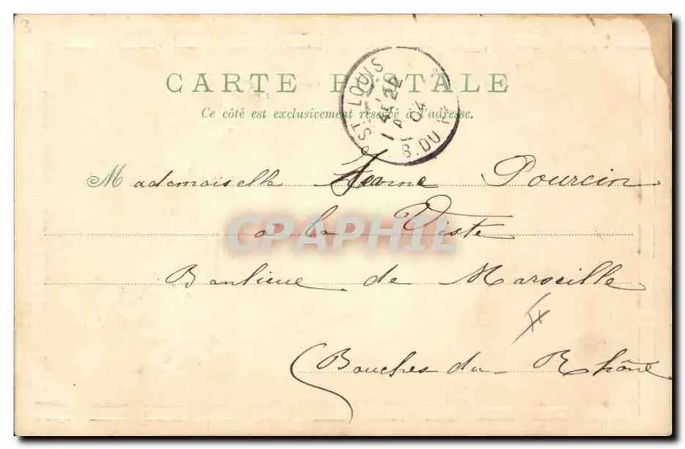 Saudações sinceras — feliz festa — editor Carte Postale, n°3 - Verso