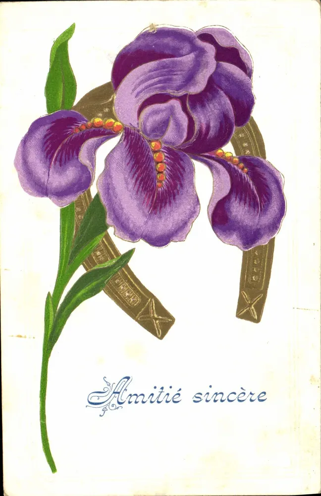Iris — Amistad sincera — editor no visible - Anverso
