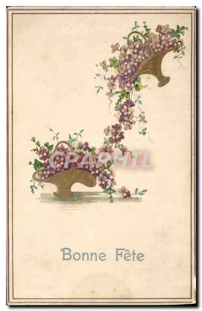 Bouquet de fleurs — illustration décorative — éditeur non visible - Awers