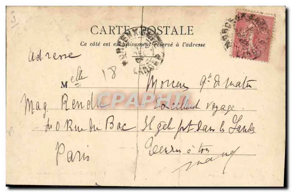 Landes - Taubjäger — F. Bernéde, phot., Arjumaux (Landes) - Rückseite