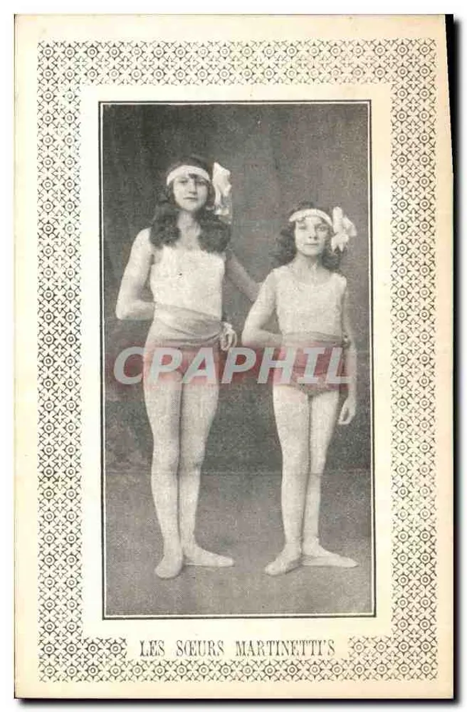 As Irmãs Martinetti's — fotografia de duas bailarinas — editor não visível - Frente