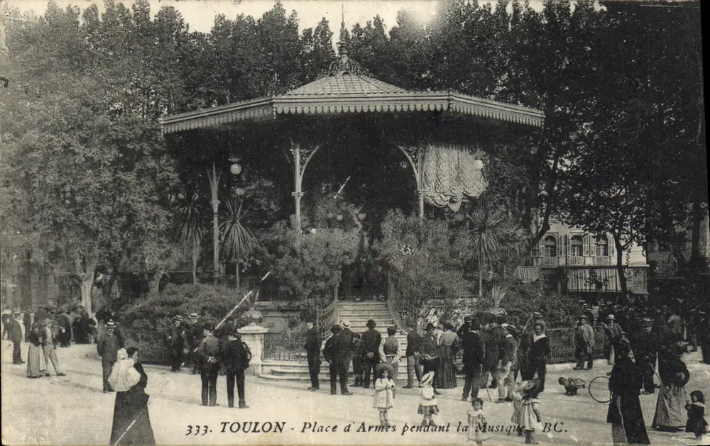 Toulon - Place d'Armes während der Musik — BC. Nr. 333 - Vorderseite