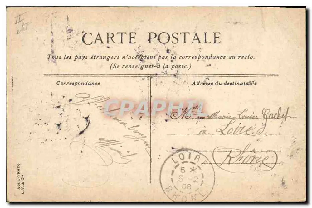 Toulon — Kiosque de Musique, Place d'Armes — L.V. & C° - Rückseite