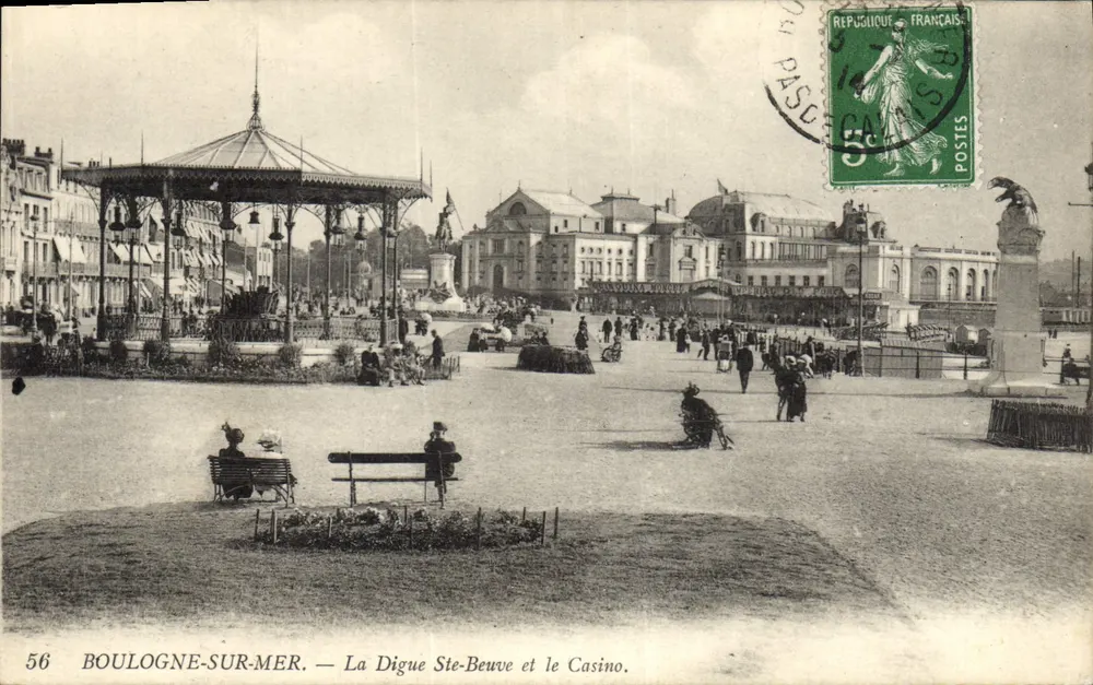 Boulogne-sur-Mer — La Digue Ste-Beuve und das Casino - Vorderseite