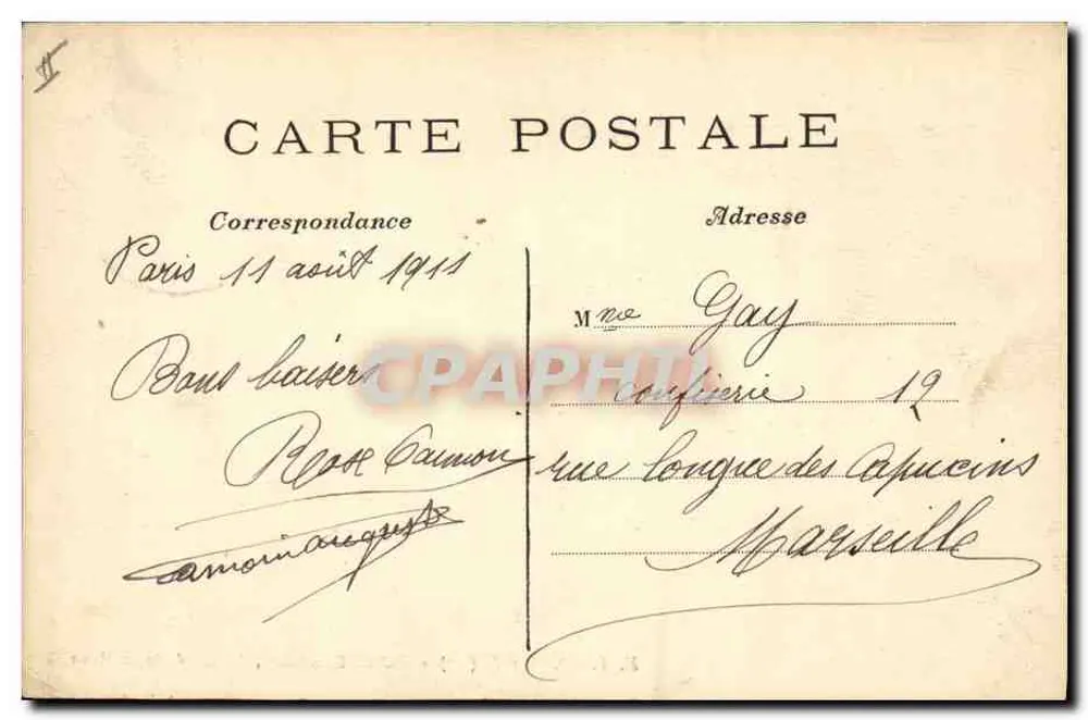 Bulles Chaumont, Musiktheater — Paris (19.) — Verlag E. V. 760 - Rückseite