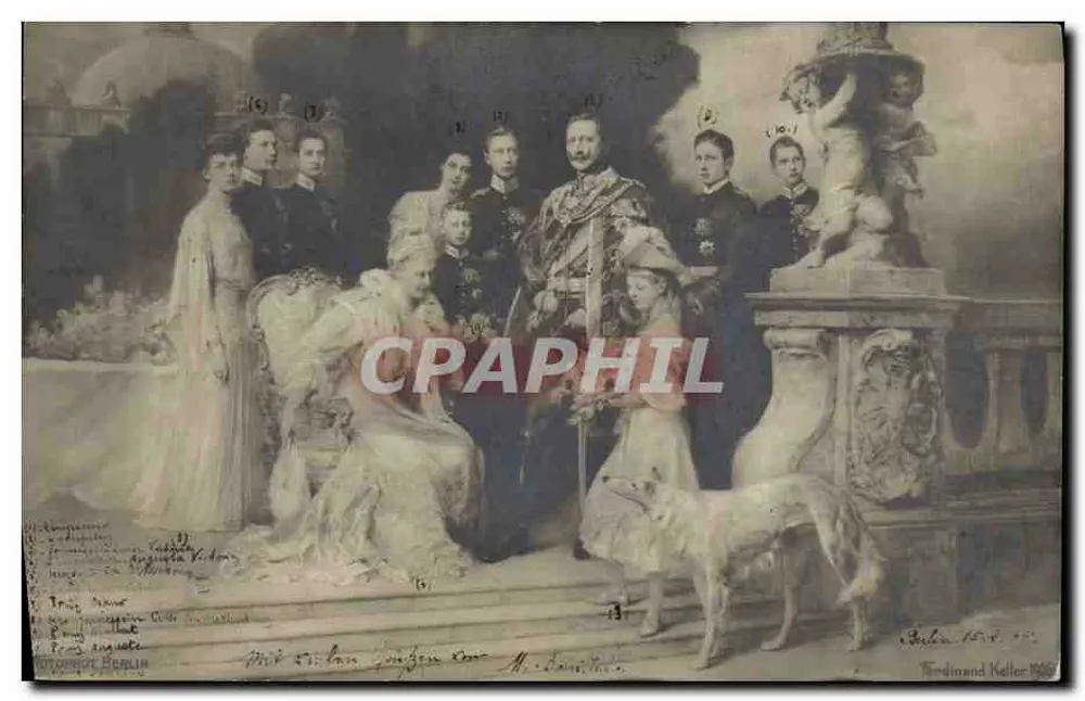 Família real da Áustria — Ferdinand Keller 1906 — editor Ferdinand Keller - Frente