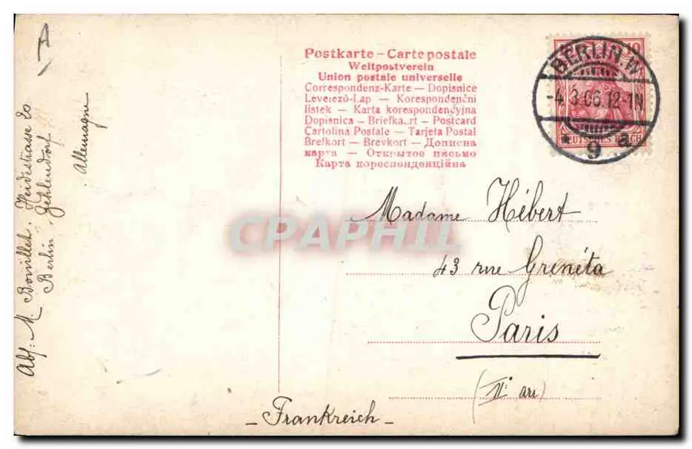 Família real da Áustria — Ferdinand Keller 1906 — editor Ferdinand Keller - Verso