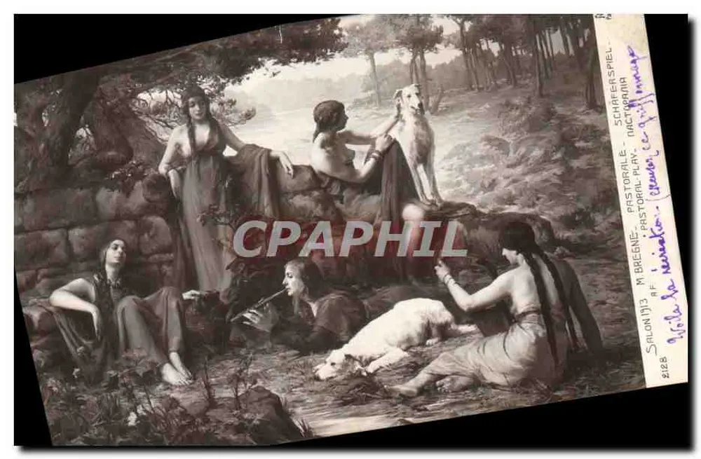 Pastoraler Gegenstand — Salon 1913 — Verleger A. Léon, n°218 - Vorderseite