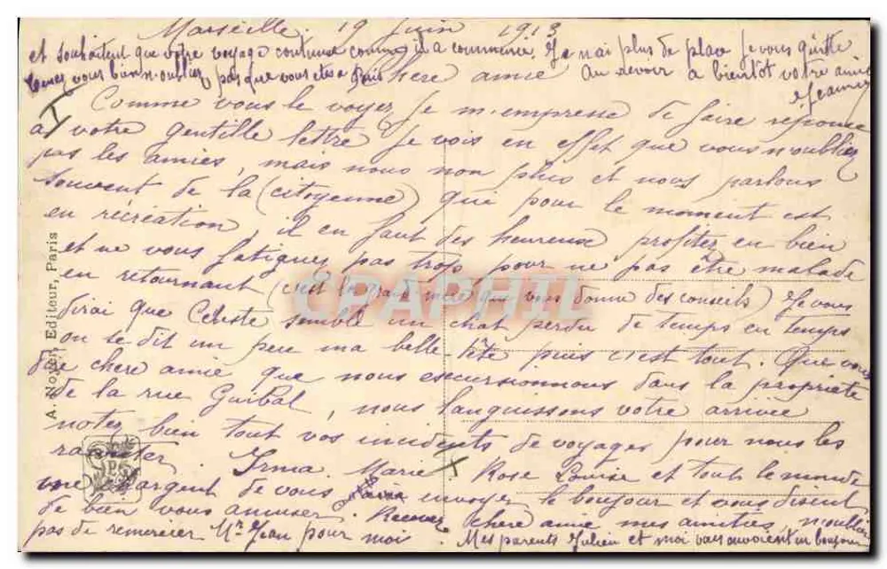 Pastoraler Gegenstand — Salon 1913 — Verleger A. Léon, n°218 - Rückseite