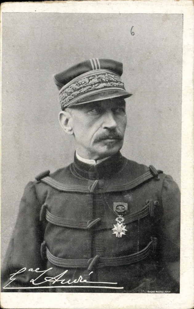 Geral L'Auré — retrato militar — GUCHE PIERRE PETIT, n°6 - Frente