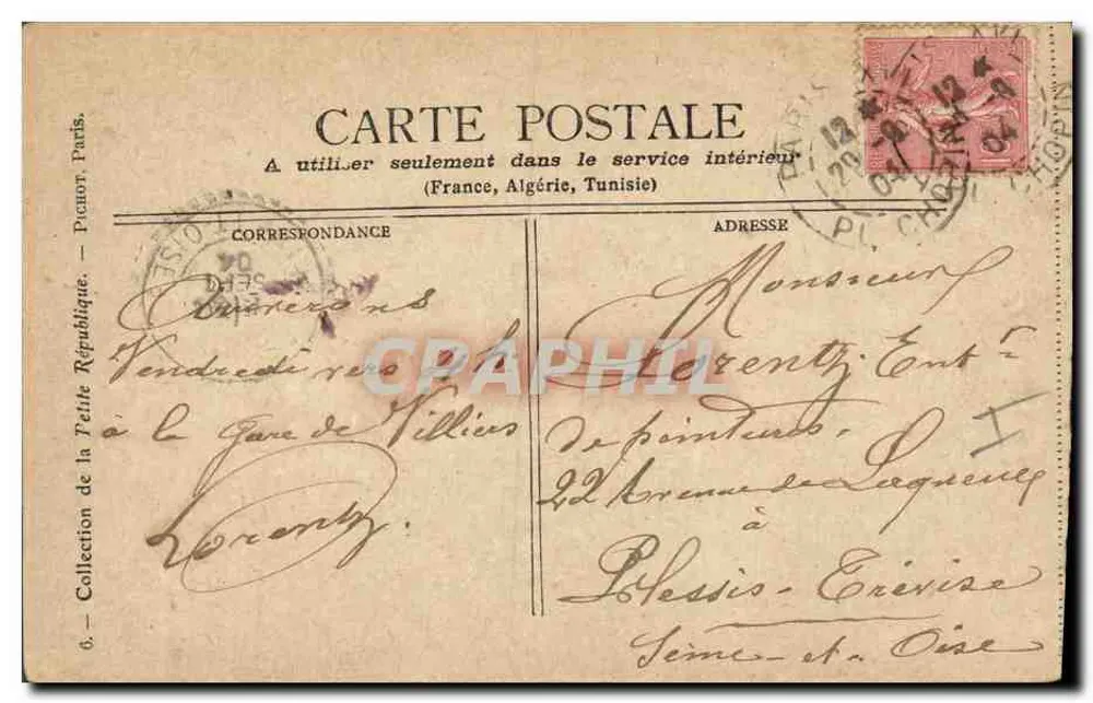 Geral L'Auré — retrato militar — GUCHE PIERRE PETIT, n°6 - Verso