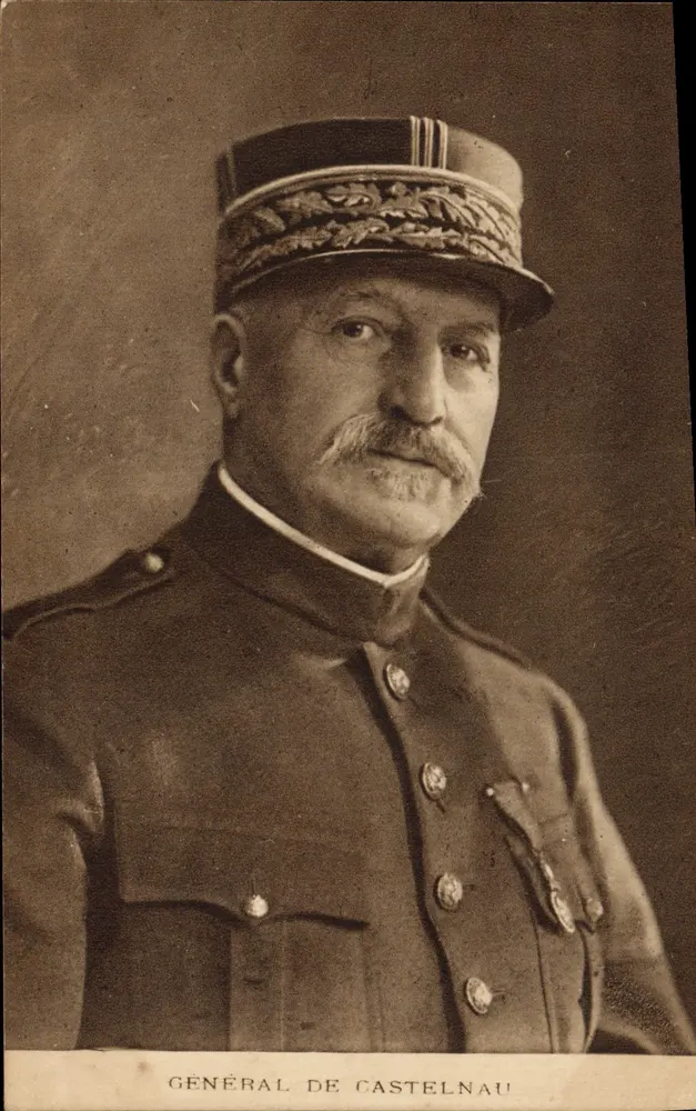 Geral de Castelnau — Retrato militar — P. J. Galluis & C°, Paris, n° 363 - Frente