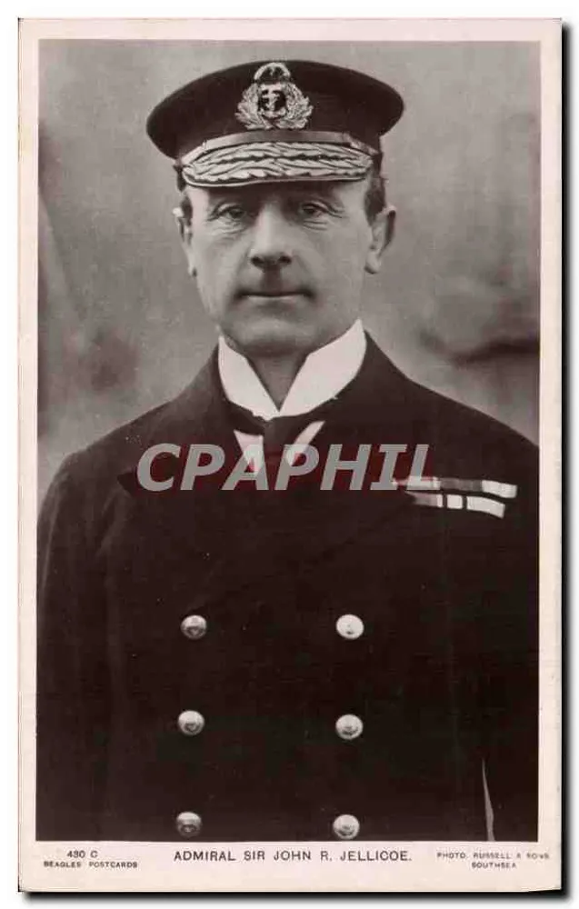 Admiral Sir John R. Jellicoe — Militärphotografie — Beagles Postcards n°490 C - Vorderseite