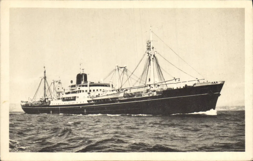 Das Frachtschiff "MEINAM" — Compagnie des Messageries Maritimes — französische Ausgabe - Vorderseite