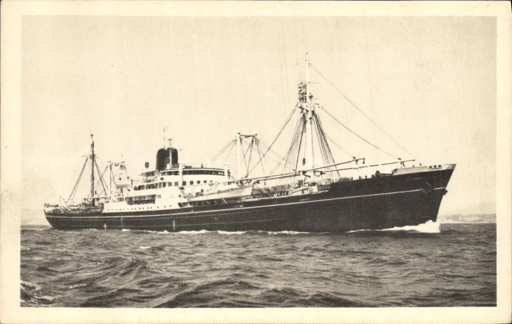 Das Frachtschiff "MEINAM" — Compagnie des Messageries Maritimes — Serie III - Vorderseite