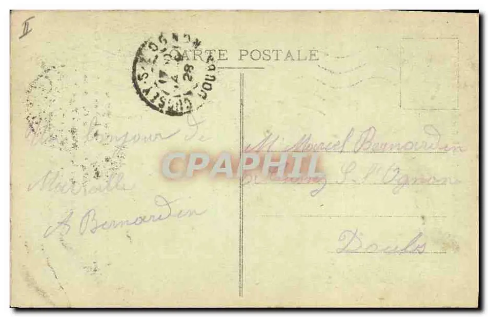 Marseille - N.-D. de la Garde - Le Bourdon (1845) — Édition spéciale de la Basilique, imprimé sur la carte - Verso