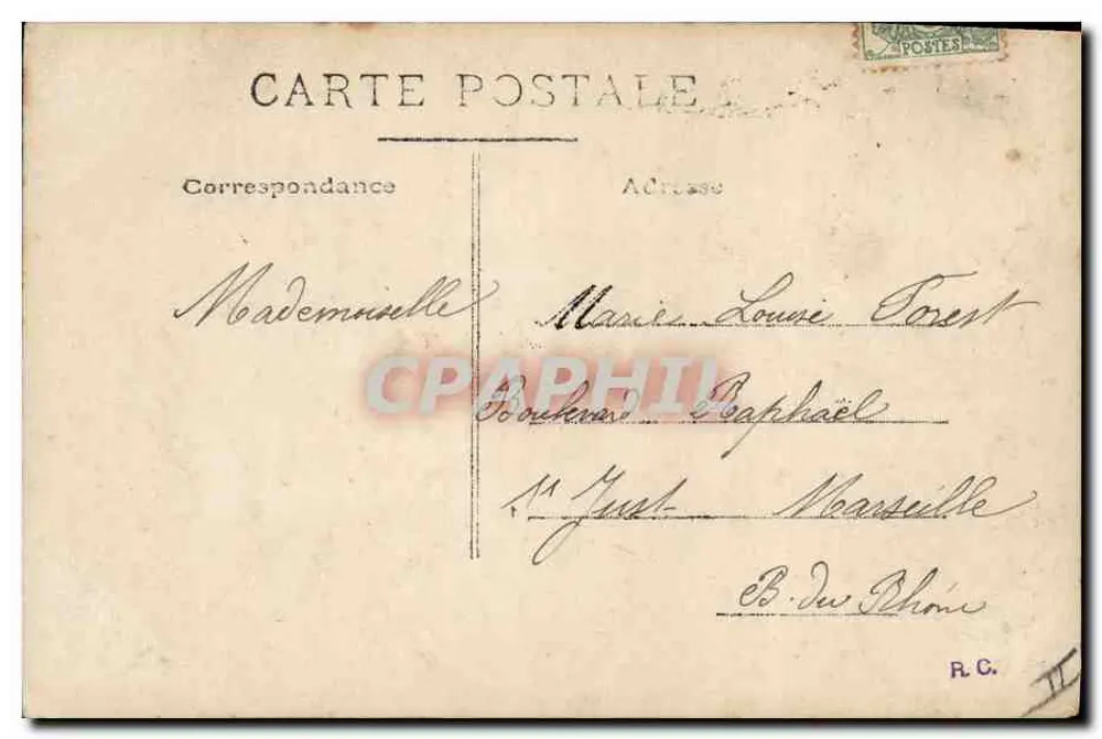 Mulher segurando um buquê diante de uma campainha — Felizes Páscoas — Grub ph. n°322 - Verso