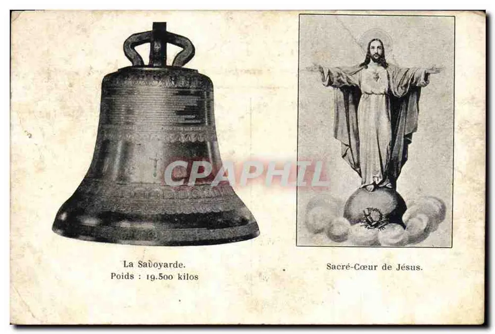 La Saôoyarde — Glocke von 19.500 Kilogramm — Sacred Heart of Jesus - Vorderseite