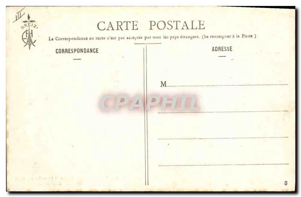 Fleur de Blé Noir — Les Chansons de Botrel ilustradas por E. H. — n° 1172 - Verso