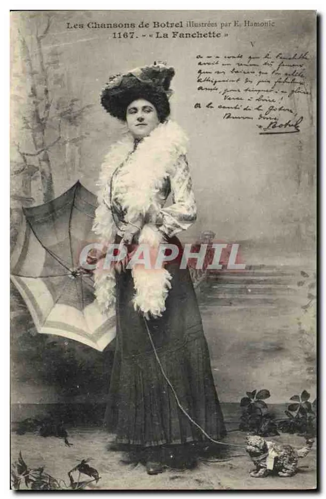 La Fanchette — As Canções de Botrel ilustradas por E. Hamonie — n° 1167 - Frente