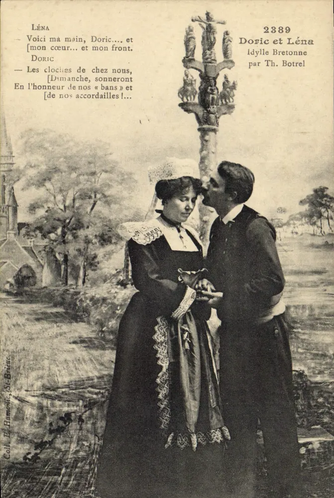 Doric e Léna — Idílio Bretão — por Th. Botrel, n° 2389 - Frente