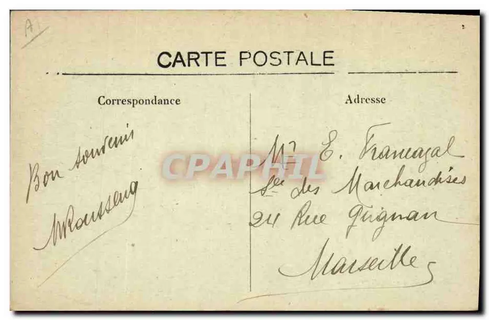 Mont-Ventoux (Vaucluse) — Halte der Grave, Jagdtermin — Verleger: Aimé Oubéa, Nr. 5 - Rückseite