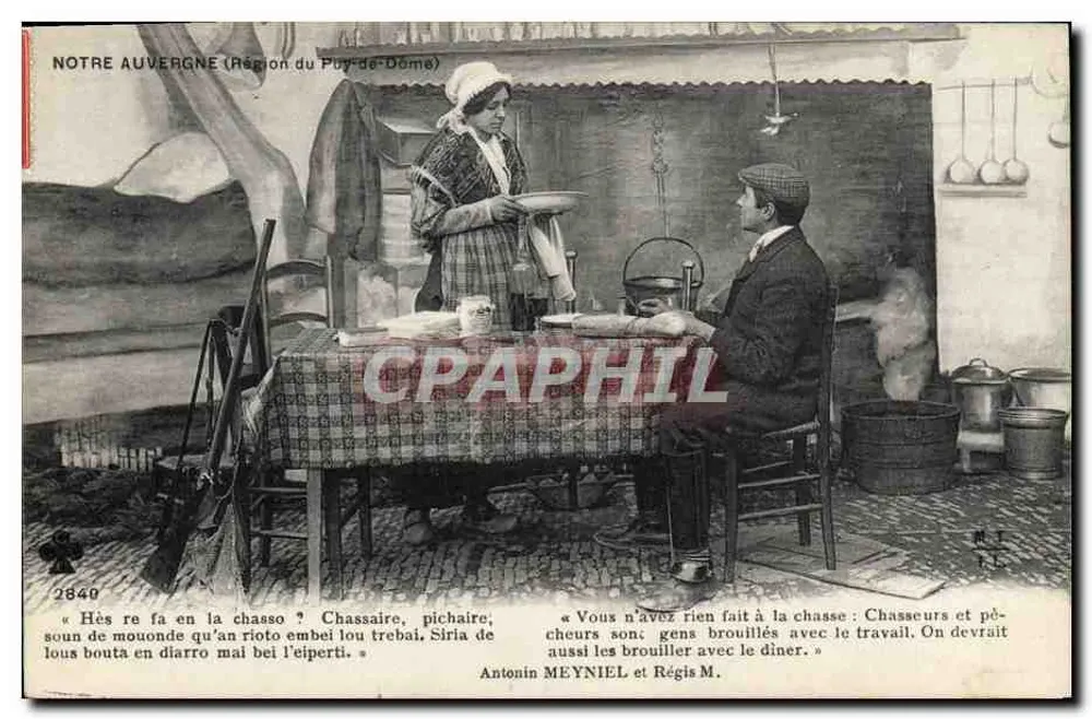 Jäger und Fischer in der Küche — Region Puy-de-Dôme — Antonin MEYNIEL & Régis M. - Vorderseite