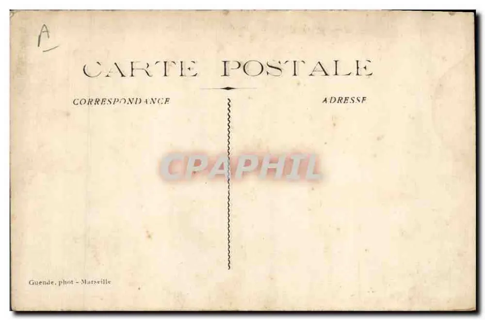 Kapitulation des "Général Chanzy" — 9-10 Februar 1910 — Erinnerung an die Opfer — Guendé, phot. Marseille - Rückseite