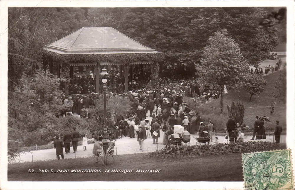 Paris — Parc Montsouris — Die Militärmusik — Verlag Paris Montsouris, n° 62 - Vorderseite